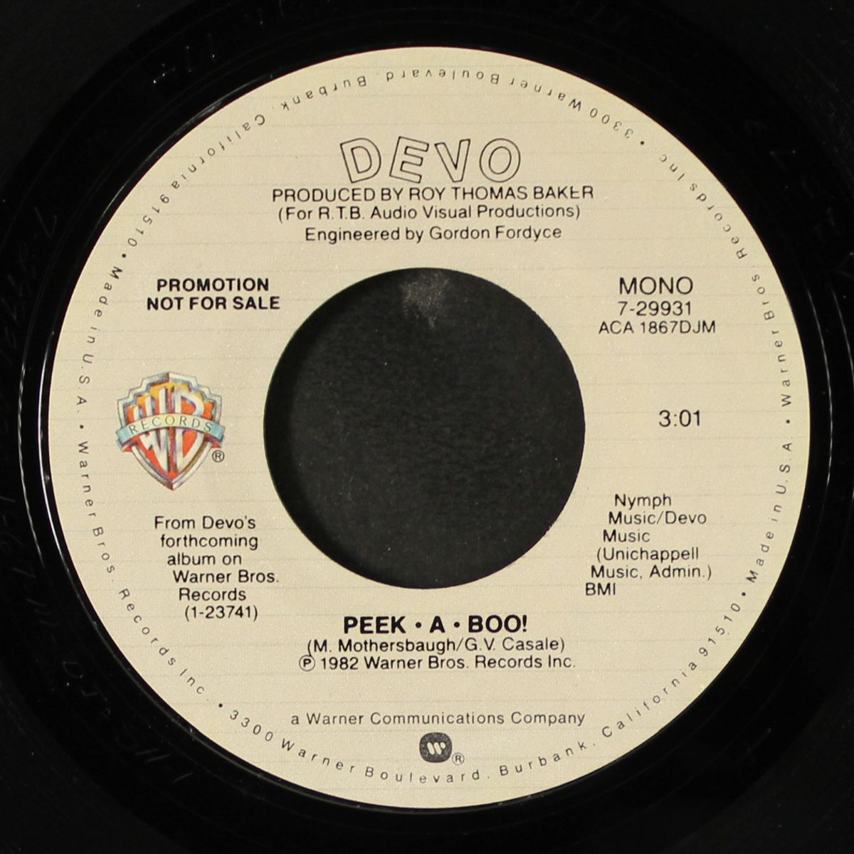 peek-a-boo / mono by DEVO