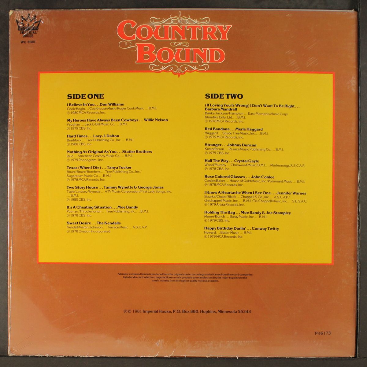 country bound by VARIOUS