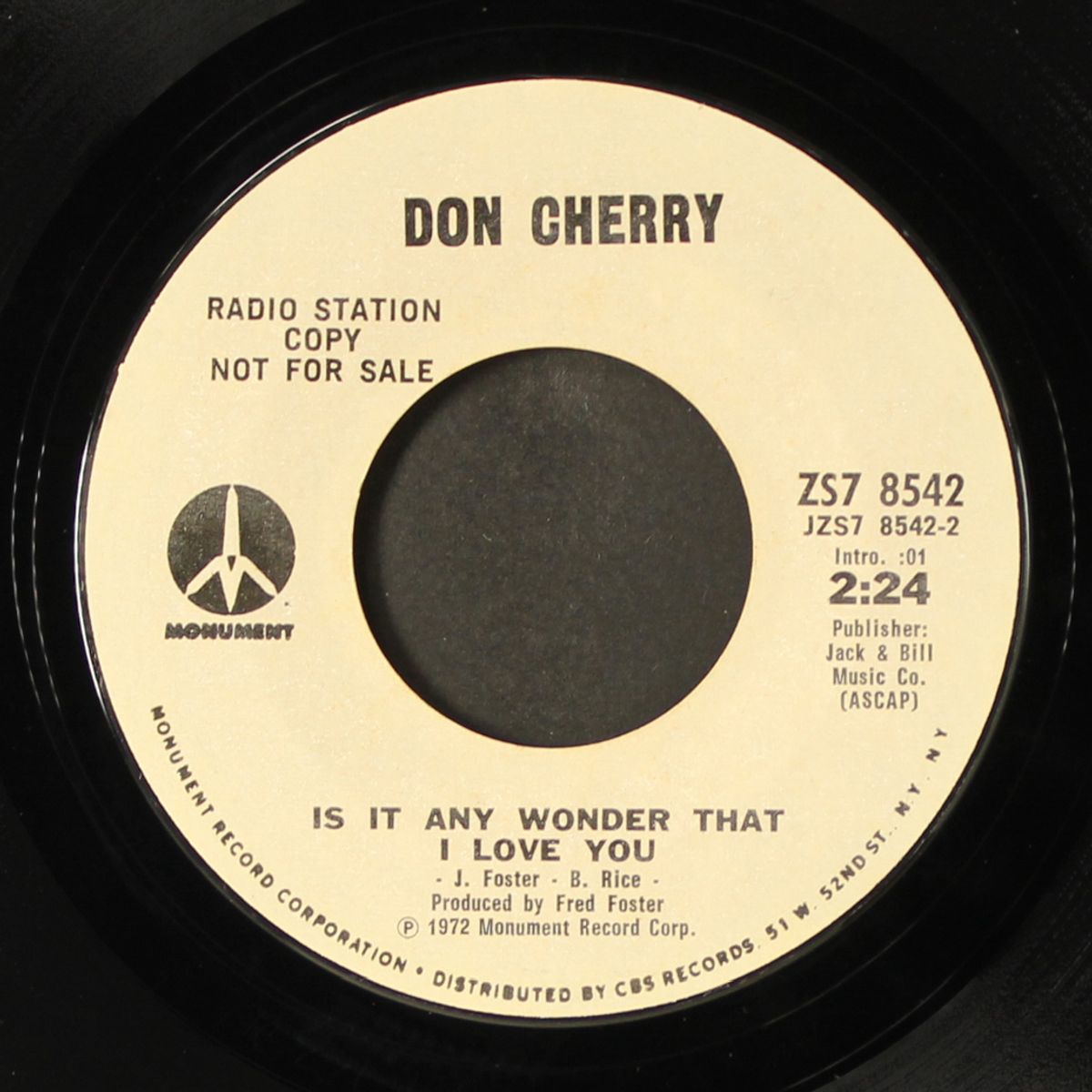 is it any wonder that i love you / for a moment you almost slipped my mind by DON CHERRY