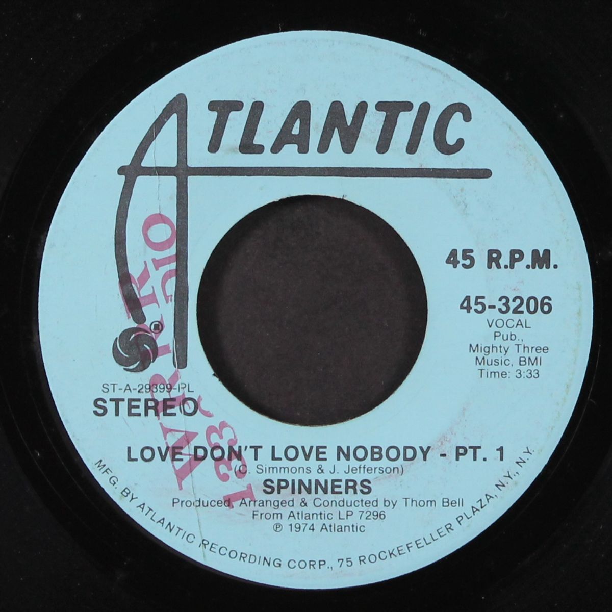 love don't love nobody / mono by SPINNERS