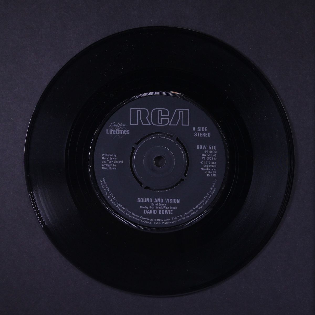 sound and vision by DAVID BOWIE