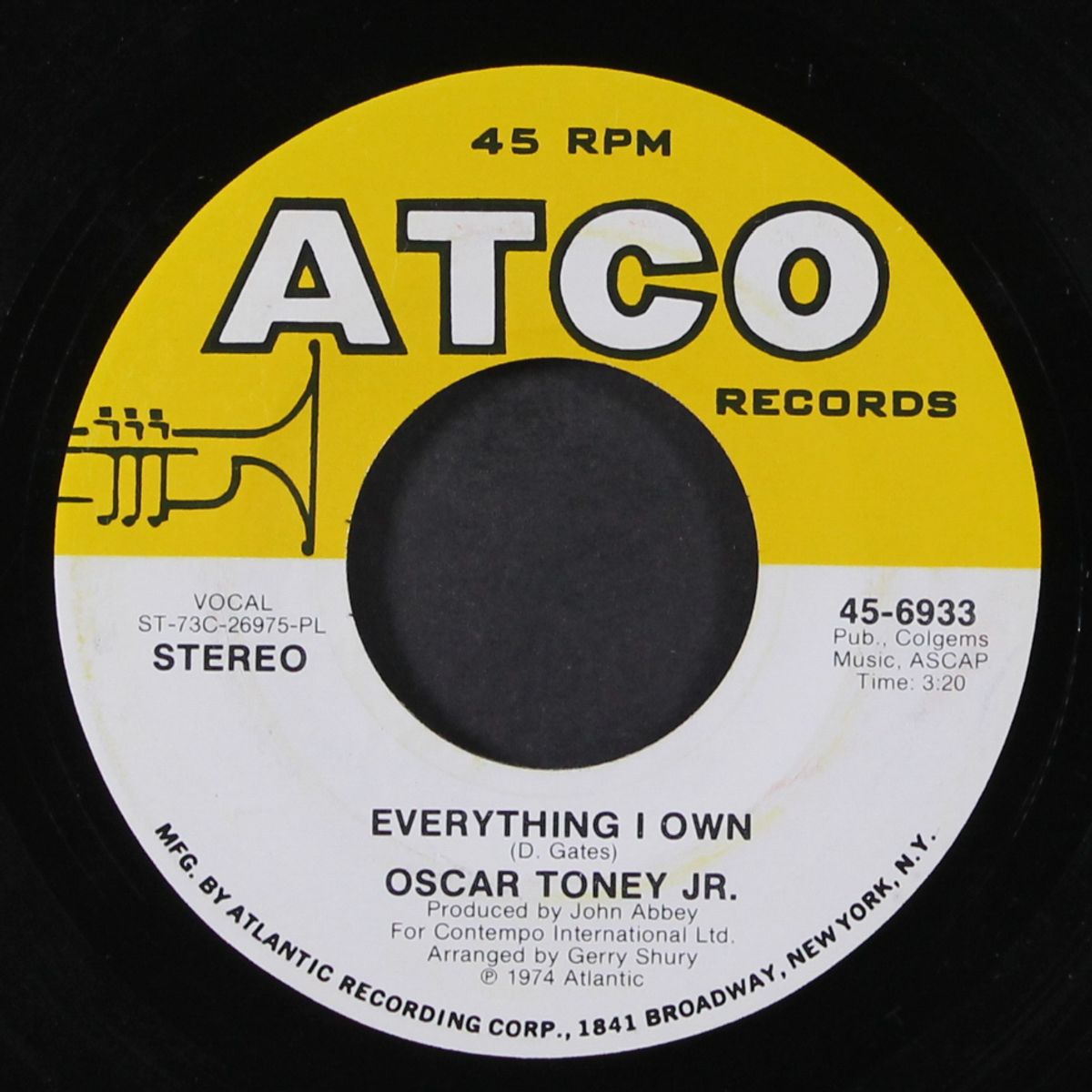 everything i own by OSCAR TONEY JR.