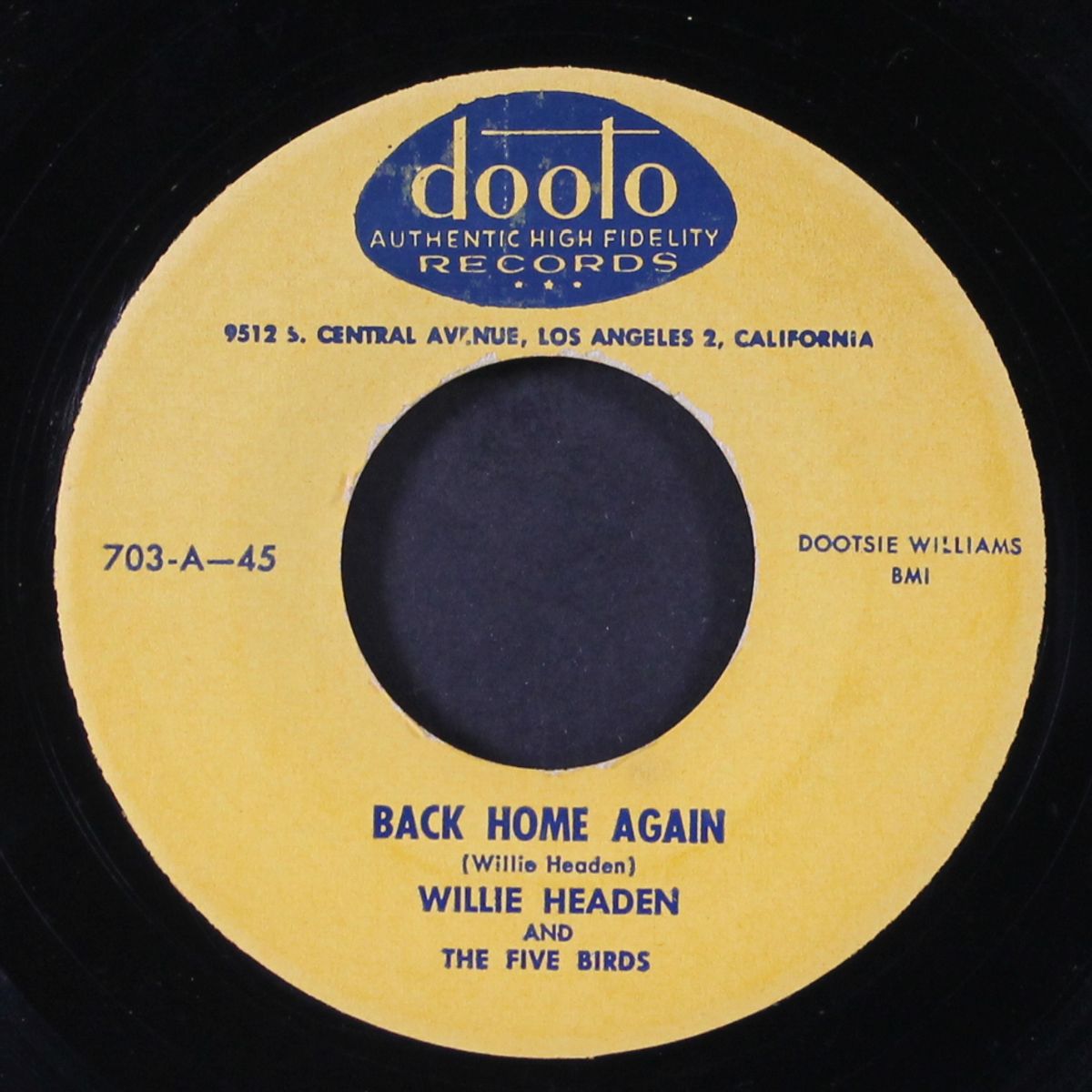 back home again / i wanna know by WILLIE HEADEN & FIVE BIRDS