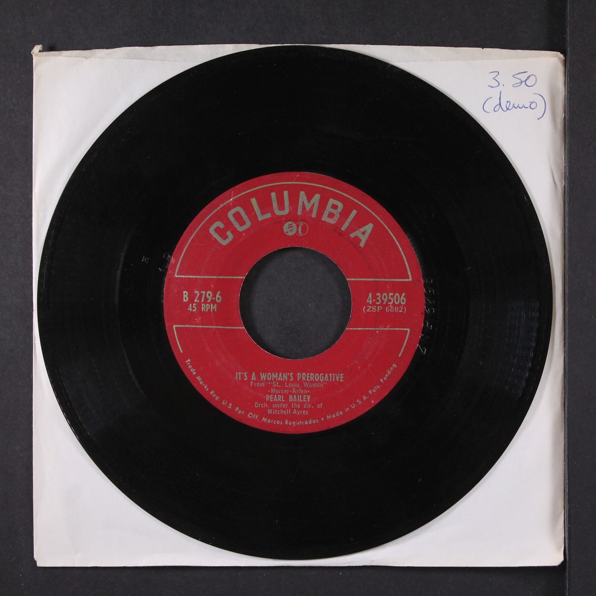 entertains by PEARL BAILEY