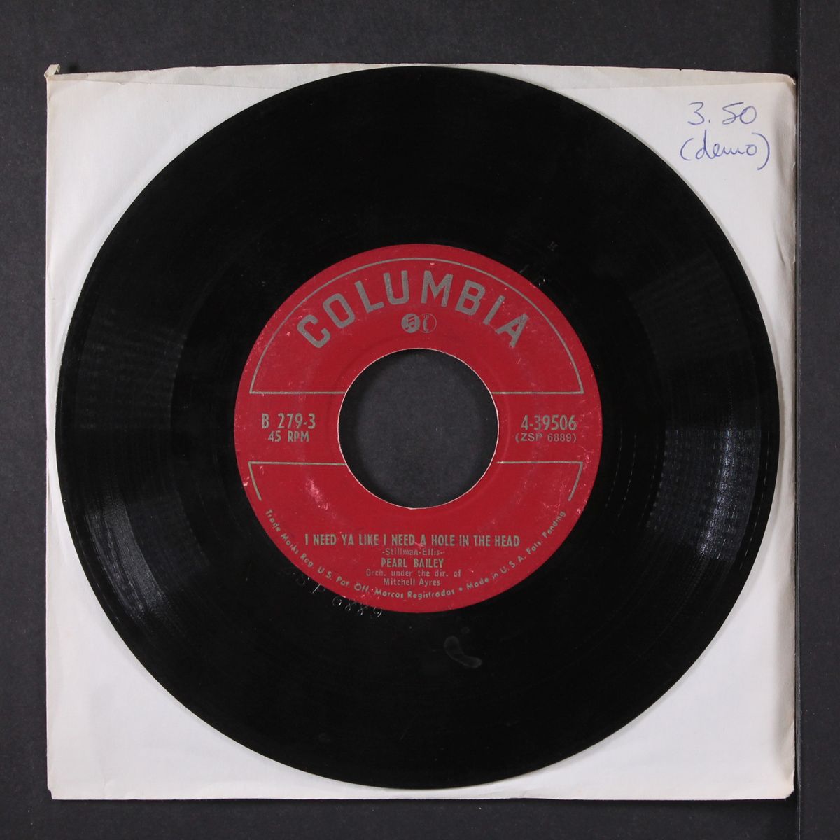 entertains by PEARL BAILEY