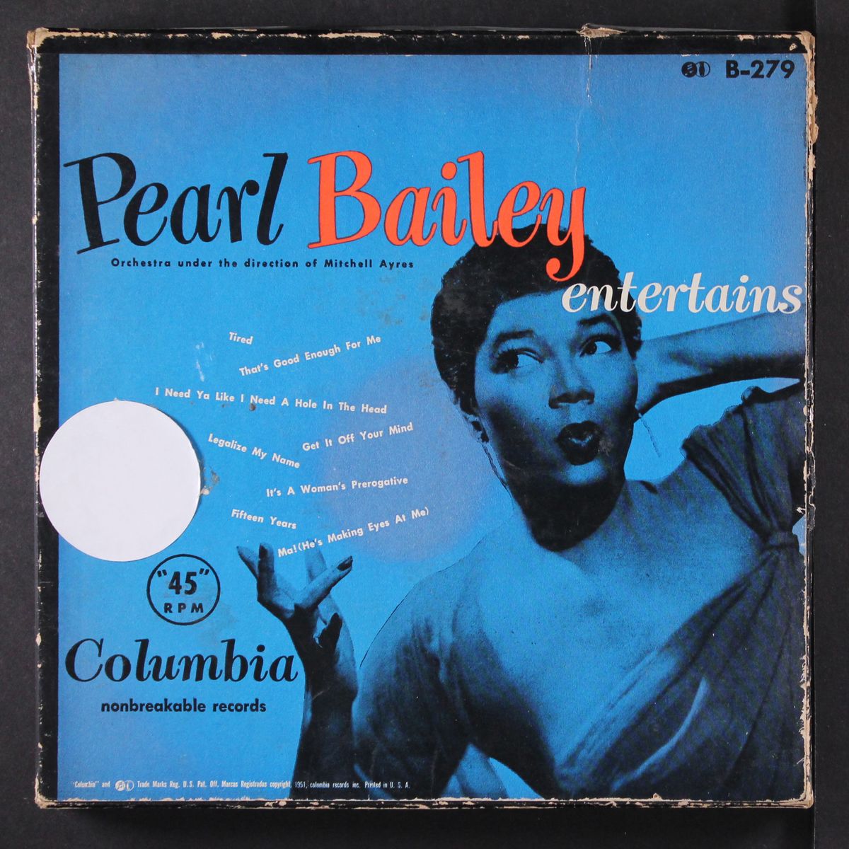entertains by PEARL BAILEY