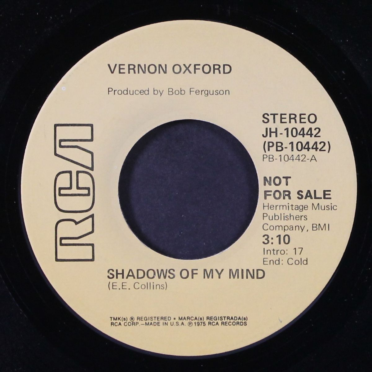 shadows of my mind by VERNON OXFORD