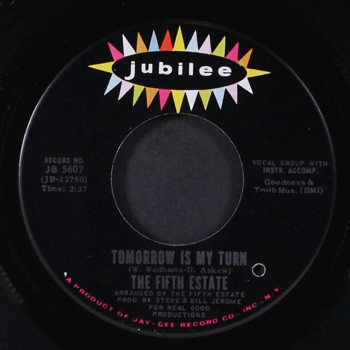 morning, morning / tomorrow is my turn by FIFTH ESTATE