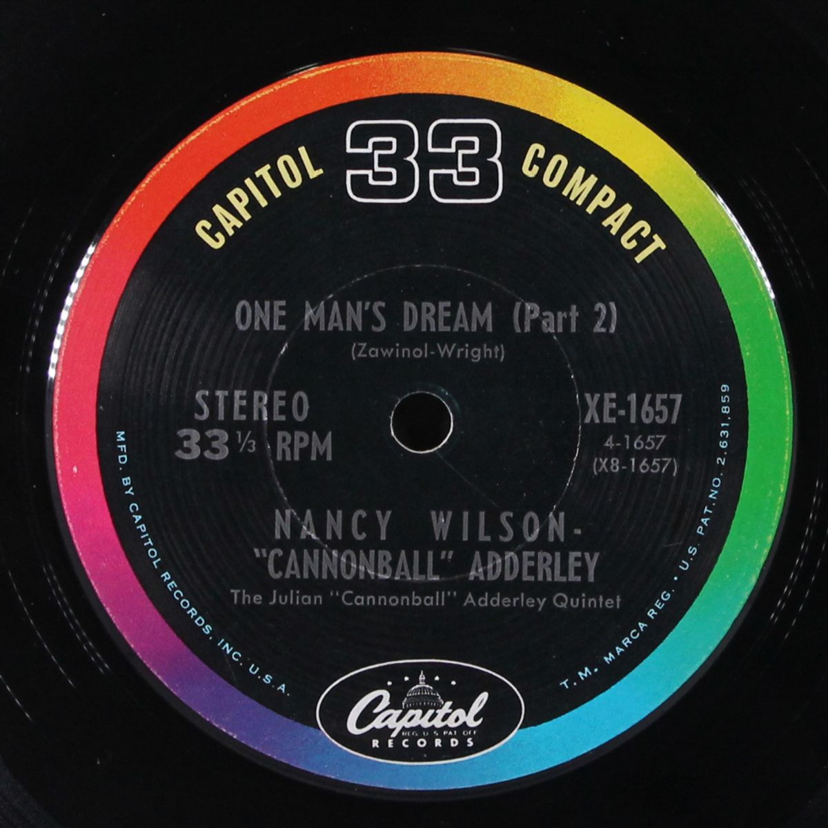 one man's dream by NANCY WILSON & CANNONBALL ADDERLEY