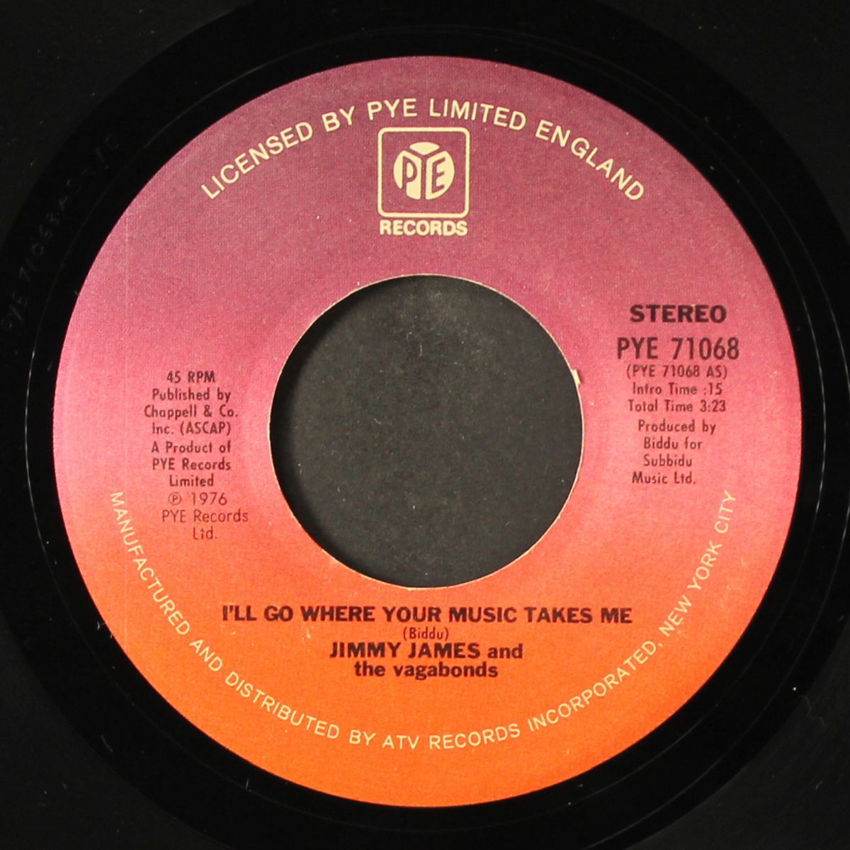 i'll go where your music takes me / disco ver. by JIMMY JAMES & VAGABONDS