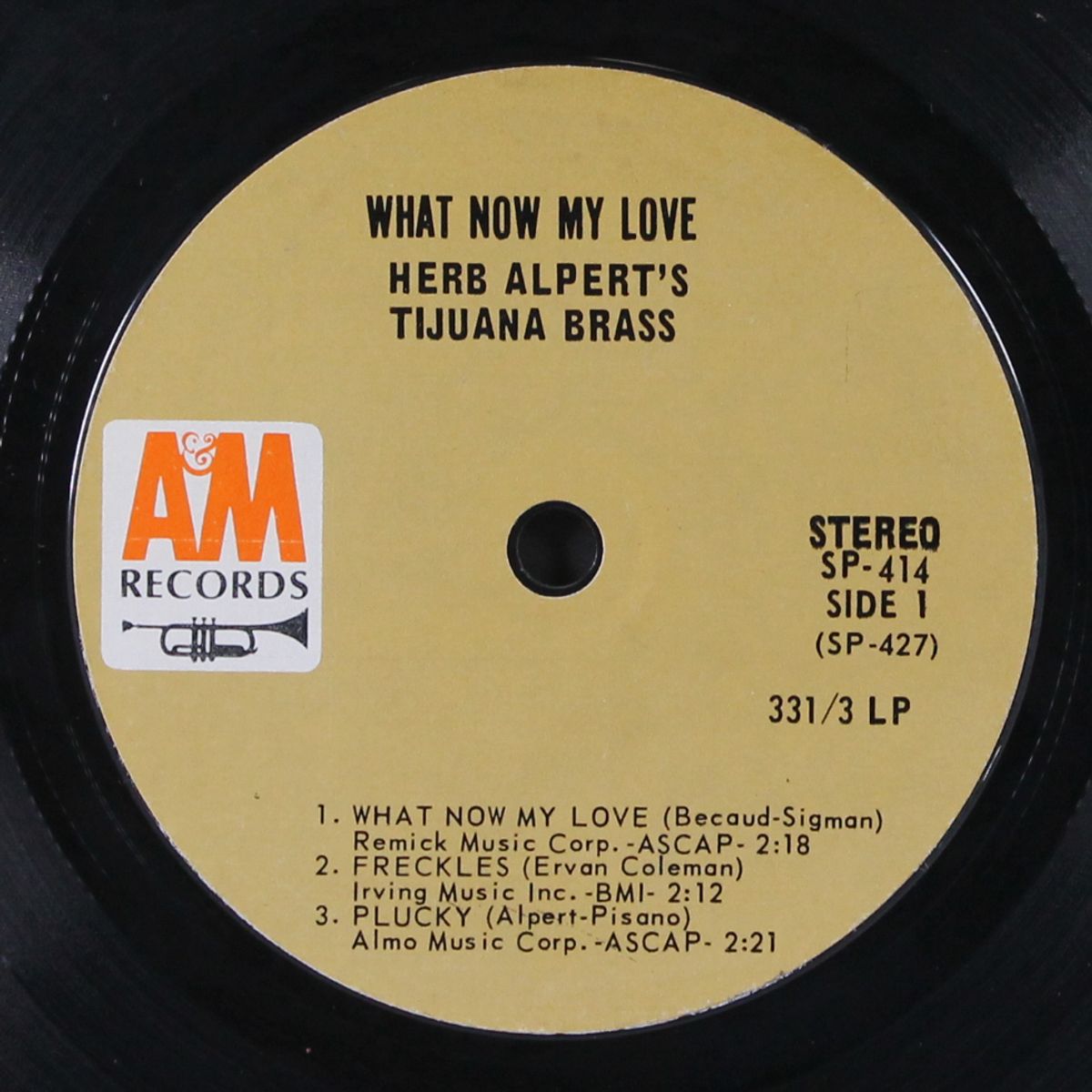 what now my love by HERB ALPERT & TIJUANA BRASS