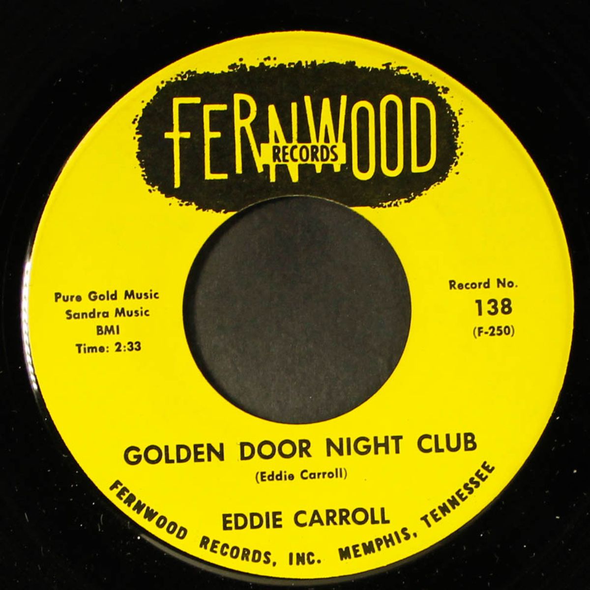 golden door night club / i've never met an angel before by EDDIE CARROLL