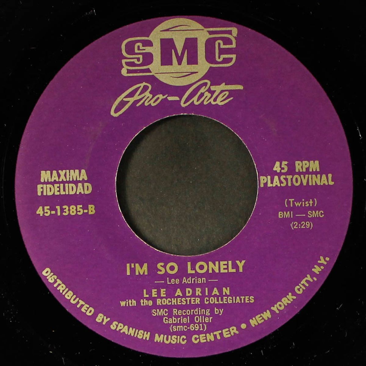 i'm so lonely / boney maronie by LEE ADRIAN & ROCHESTER COLLEGIATES