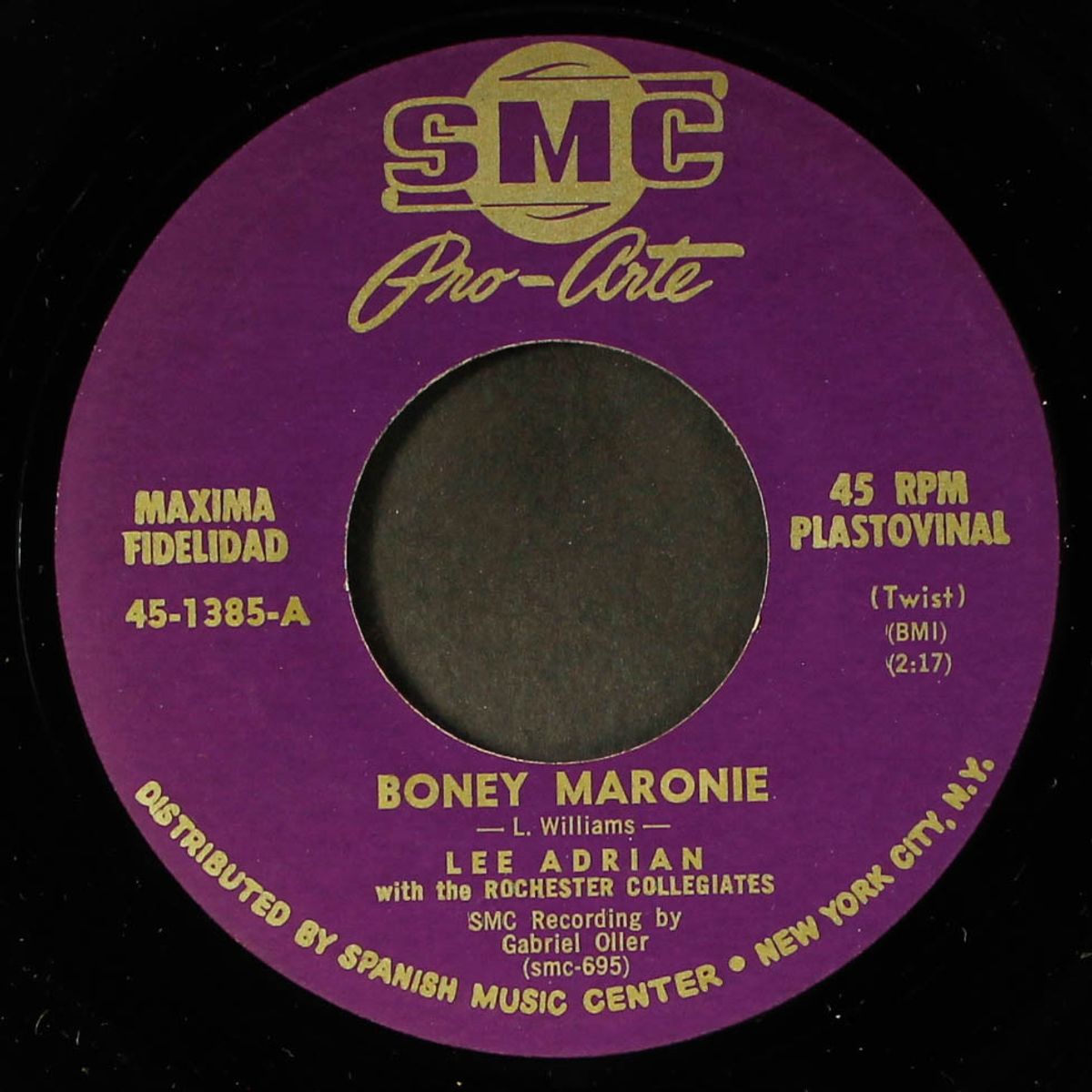 i'm so lonely / boney maronie by LEE ADRIAN & ROCHESTER COLLEGIATES