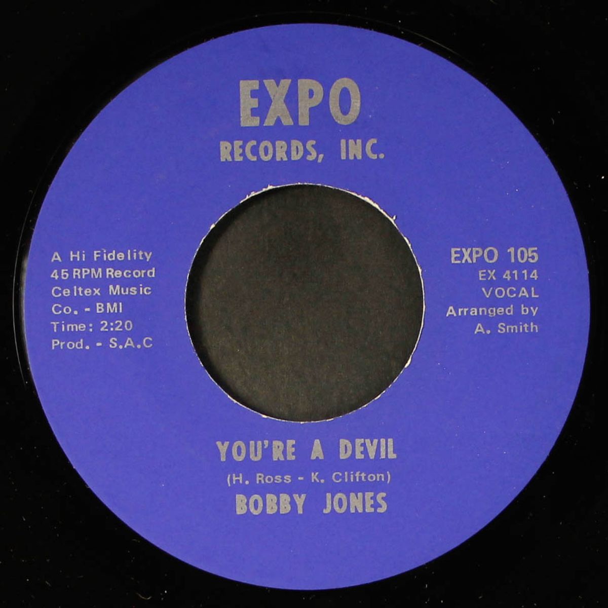 you're a devil / we'll love each other by BOBBY JONES