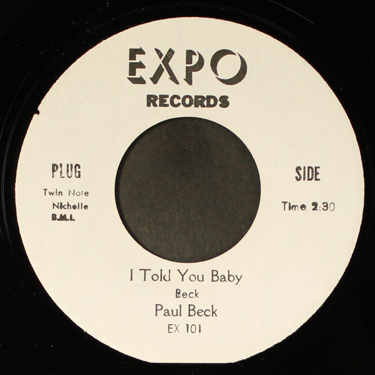 the drive in / i told you baby by PAUL BECK