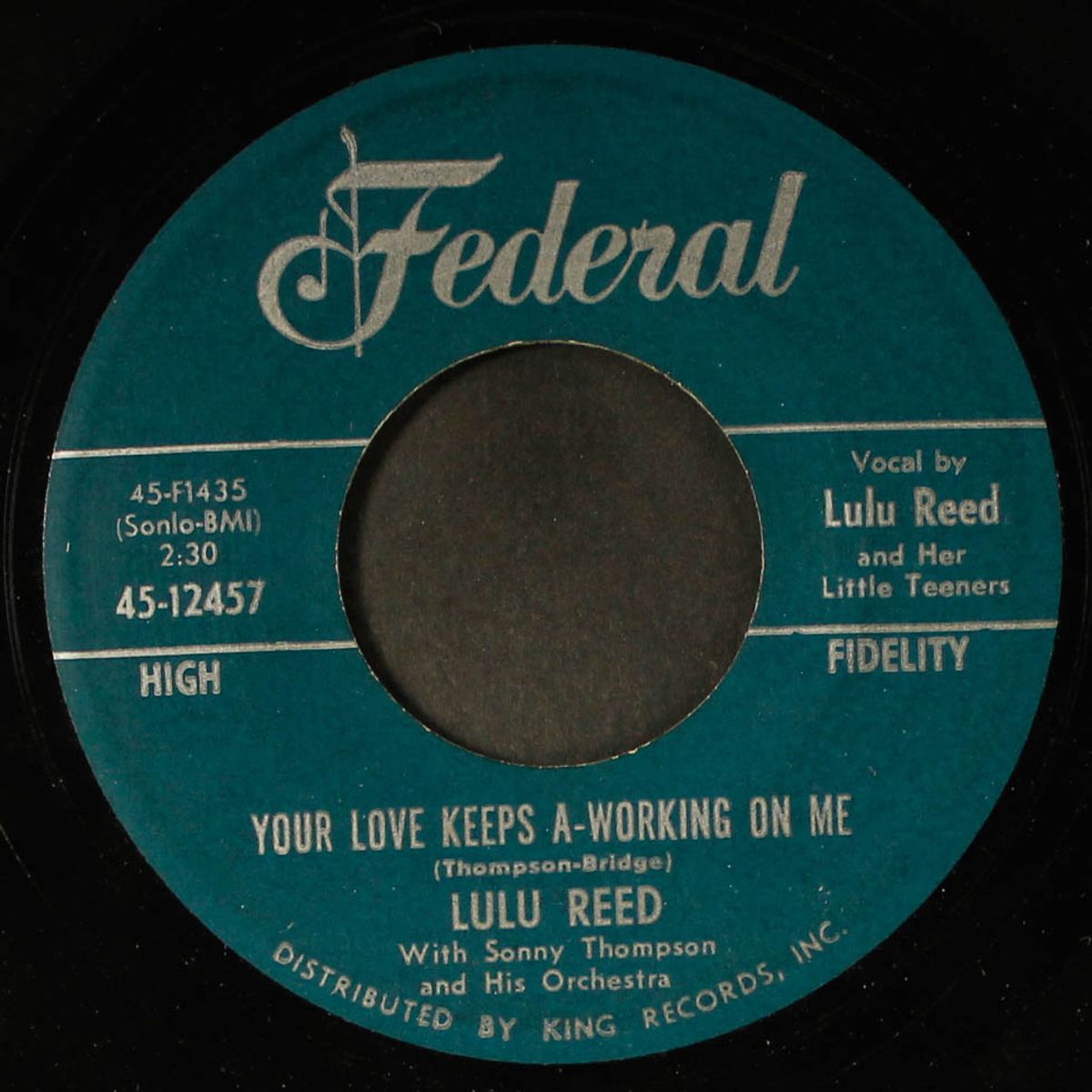 your love keeps a-working on me / do the president twist by LULU REED & FREDDY KING