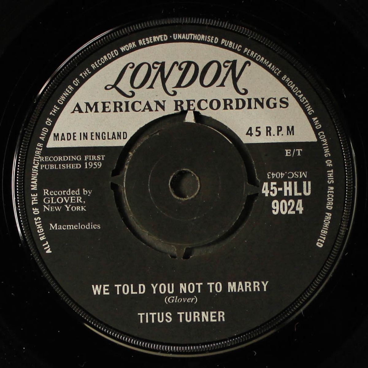 taking care of business / we told you not to marry by TITUS TURNER