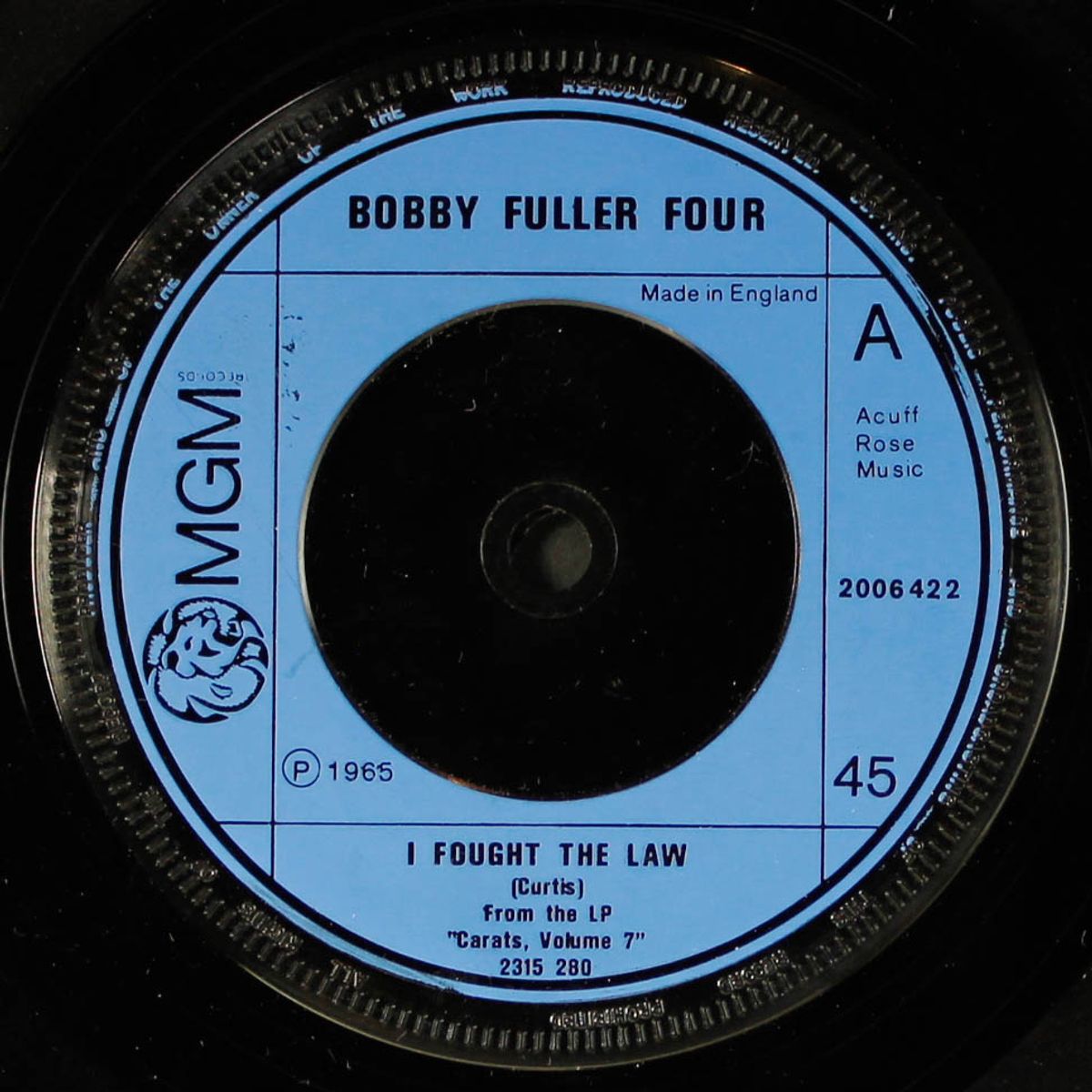 i've been hurt / i fought the law by BILL DEAL & RHONDELS / BOBBY FULLER