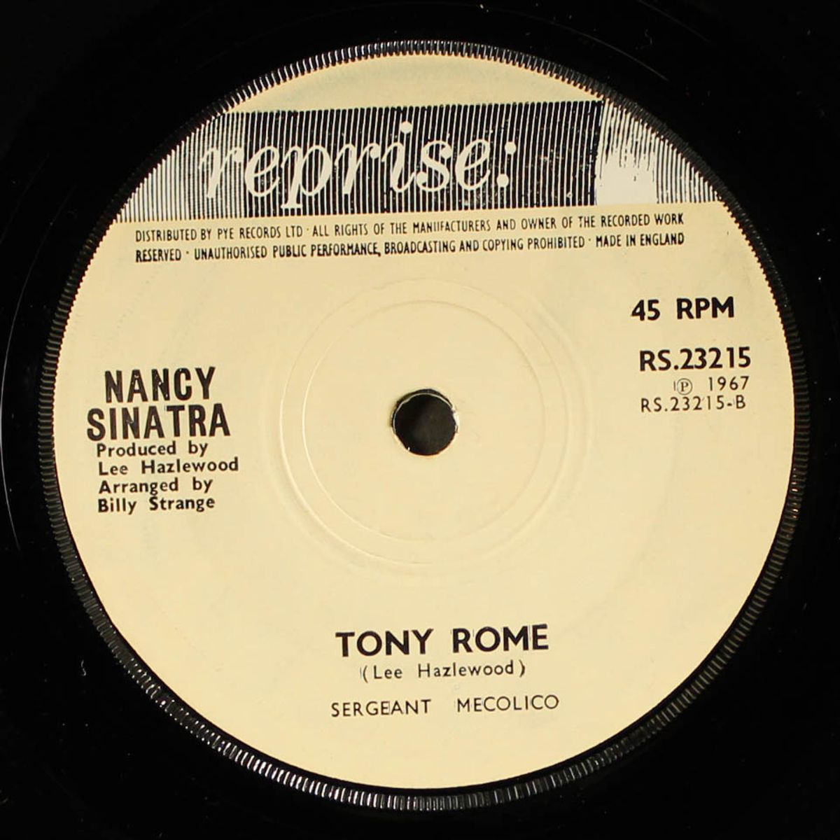 some velvet morning / tony rome by NANCY SINATRA & LEE HAZLEWOOD