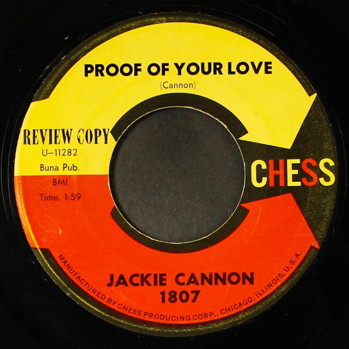 chill bumps / proof of your love by JACKIE CANNON