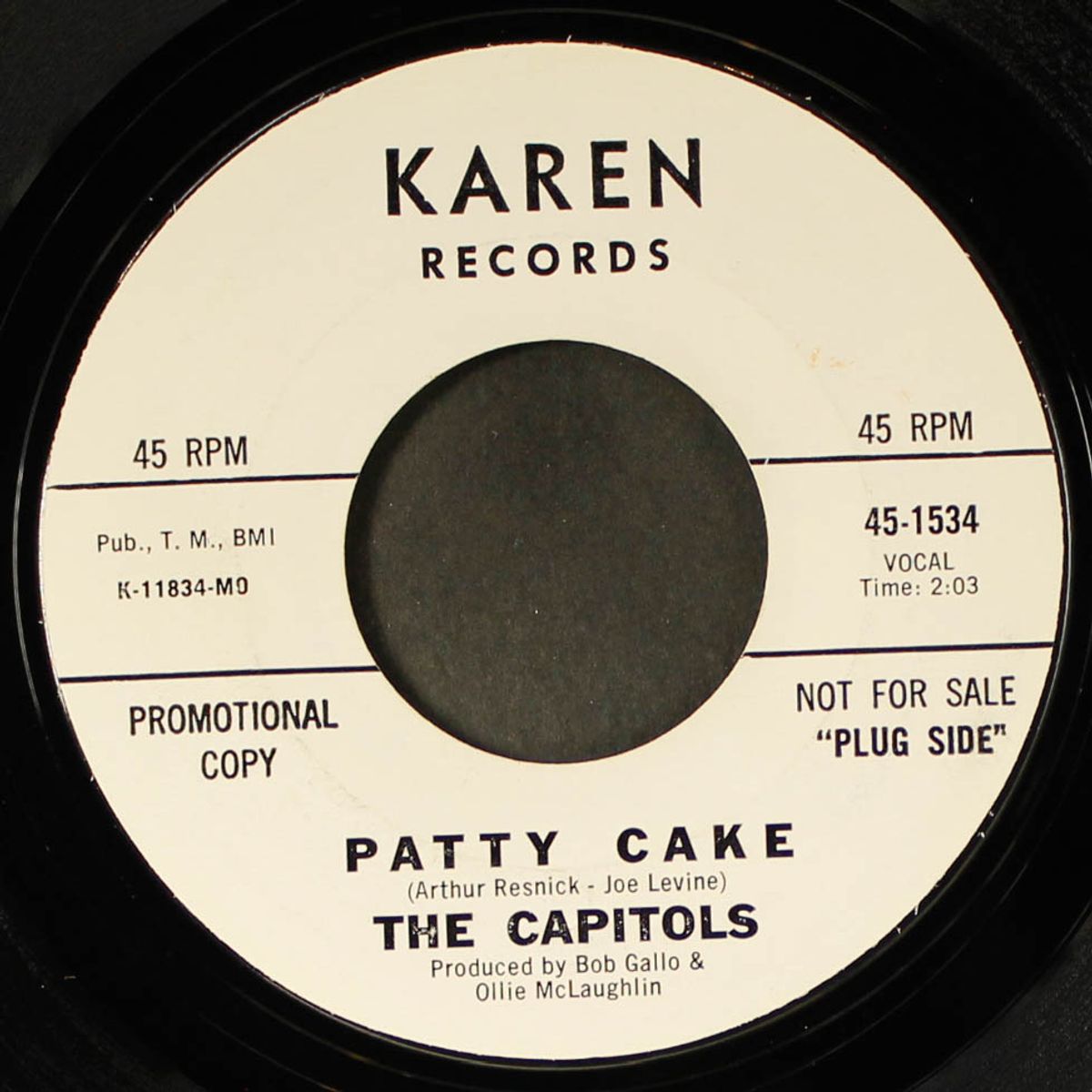 take a chance on me baby / patty cake by CAPITOLS