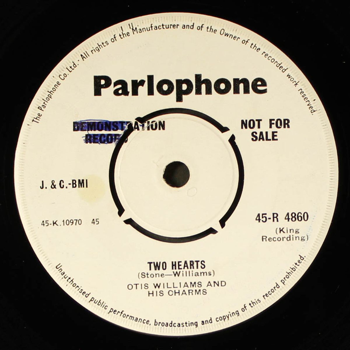 the secret / two hearts by OTIS WILLIAMS & CHARMS