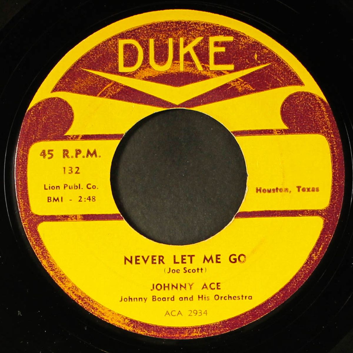 never let me go / burley cutie by JOHNNY ACE