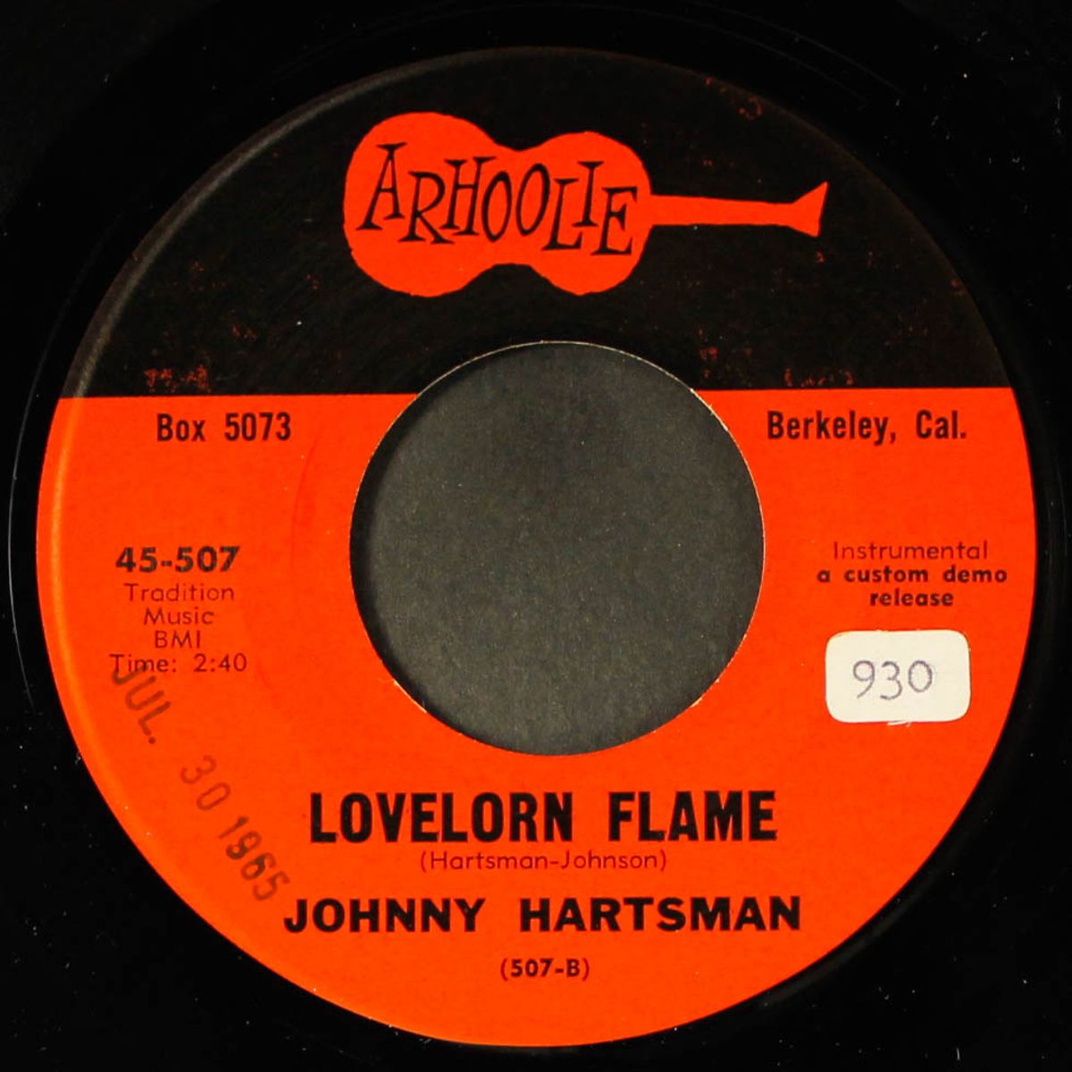 the beatles are in town / lovelorn flame by FONDETTES / JOHNNY HARTSMAN