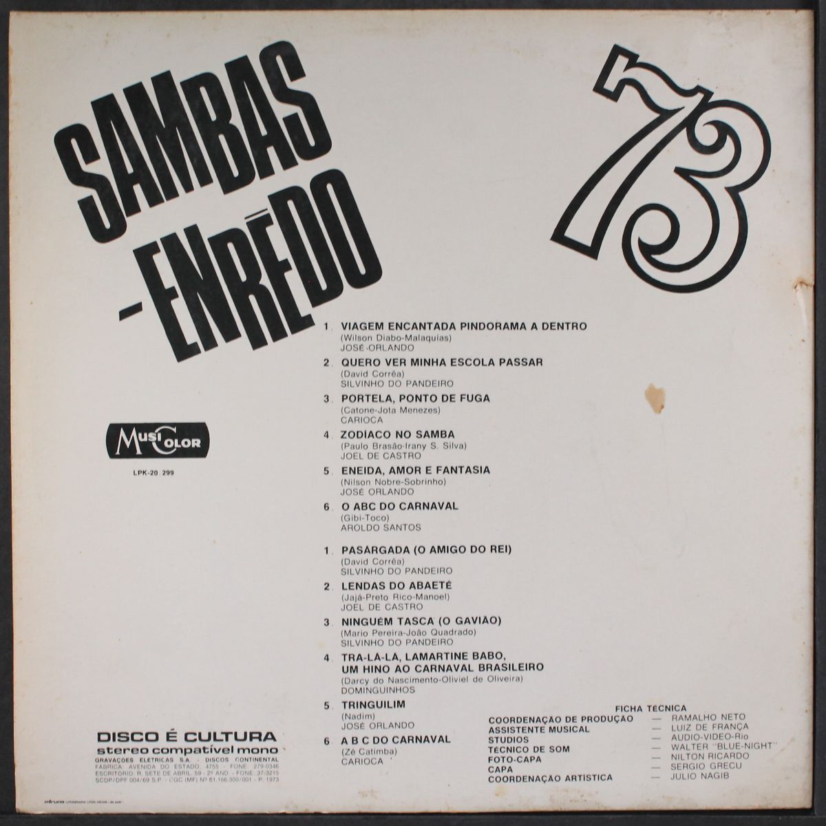 sambas enredo '73 by ESCOLAS DE SAMBAS