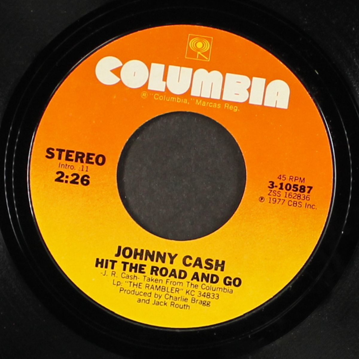 lady / hit the road and go by JOHNNY CASH