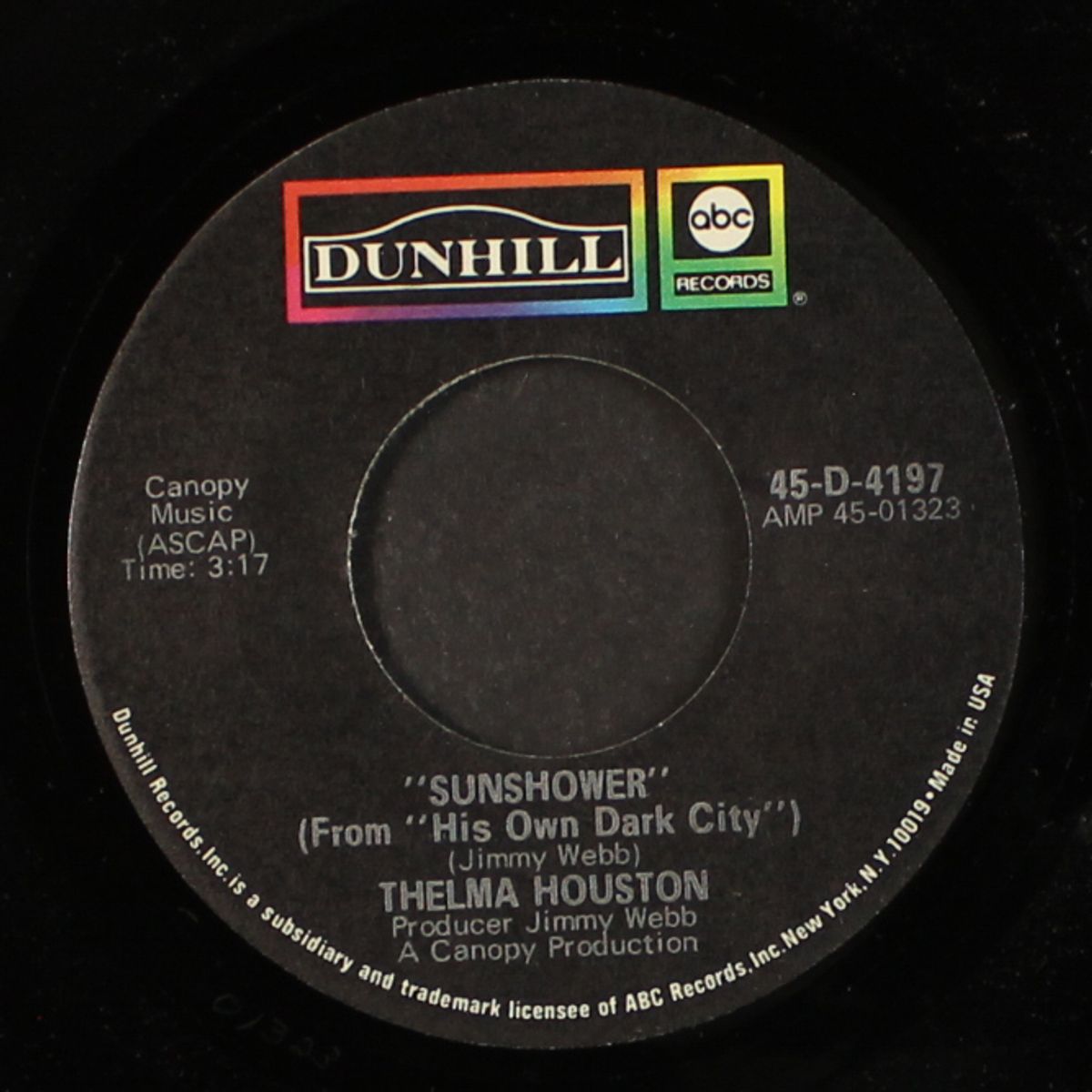 if this was the last song / sunshower by THELMA HOUSTON