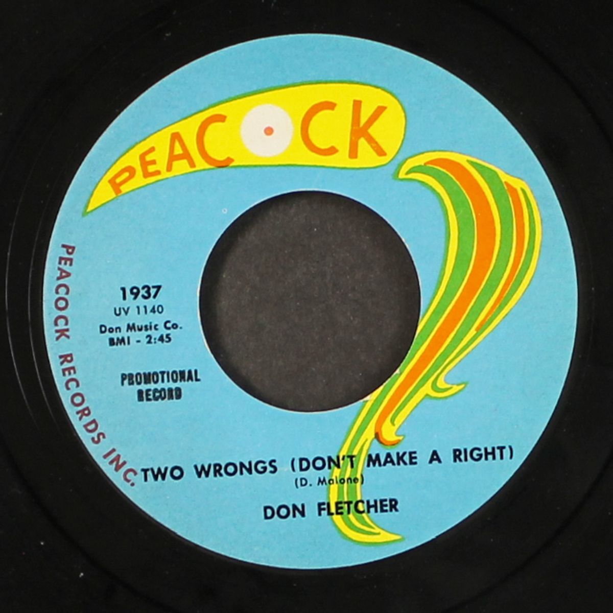i'm so glad / two wrongs (don't make a right) by DON FLETCHER