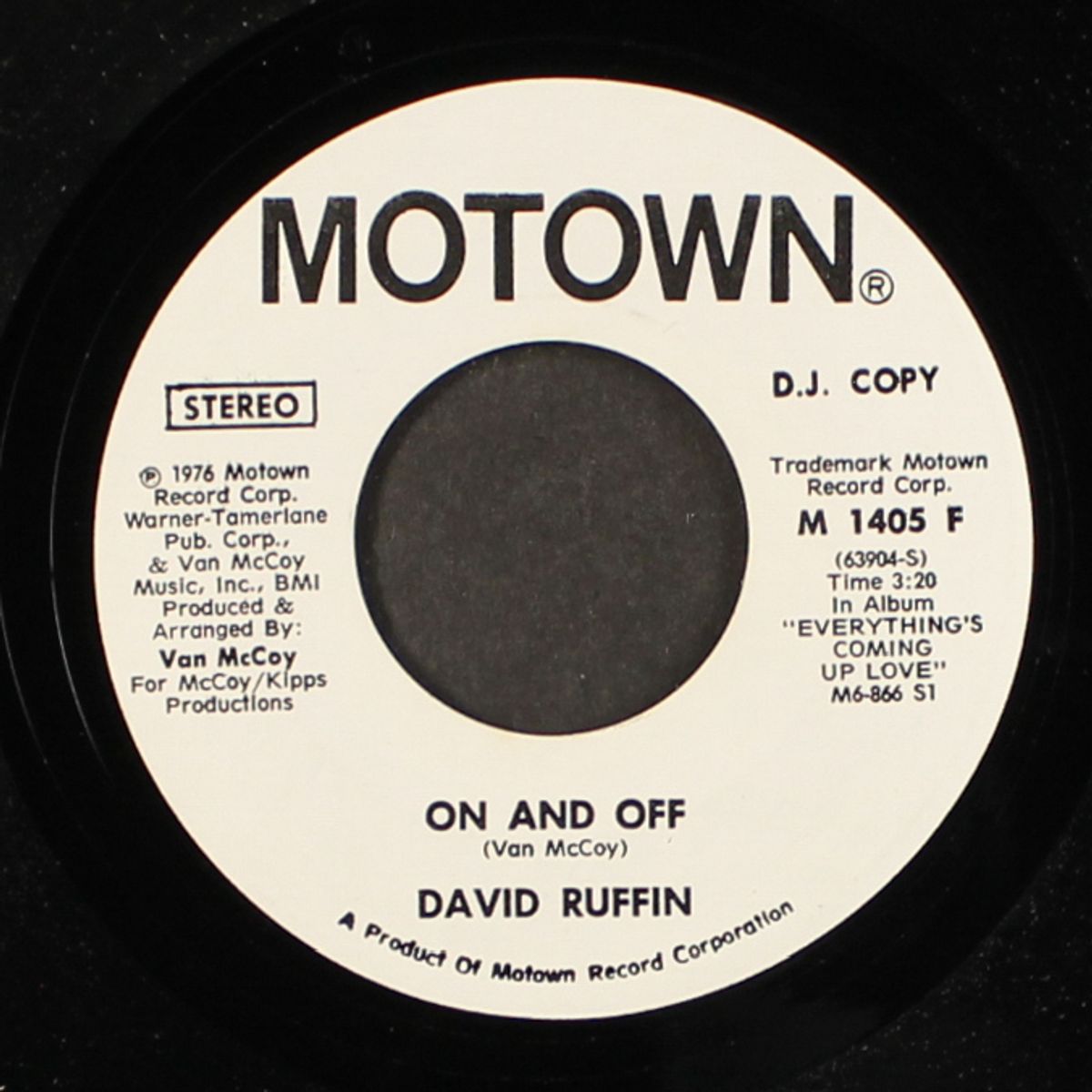 on and off by DAVID RUFFIN