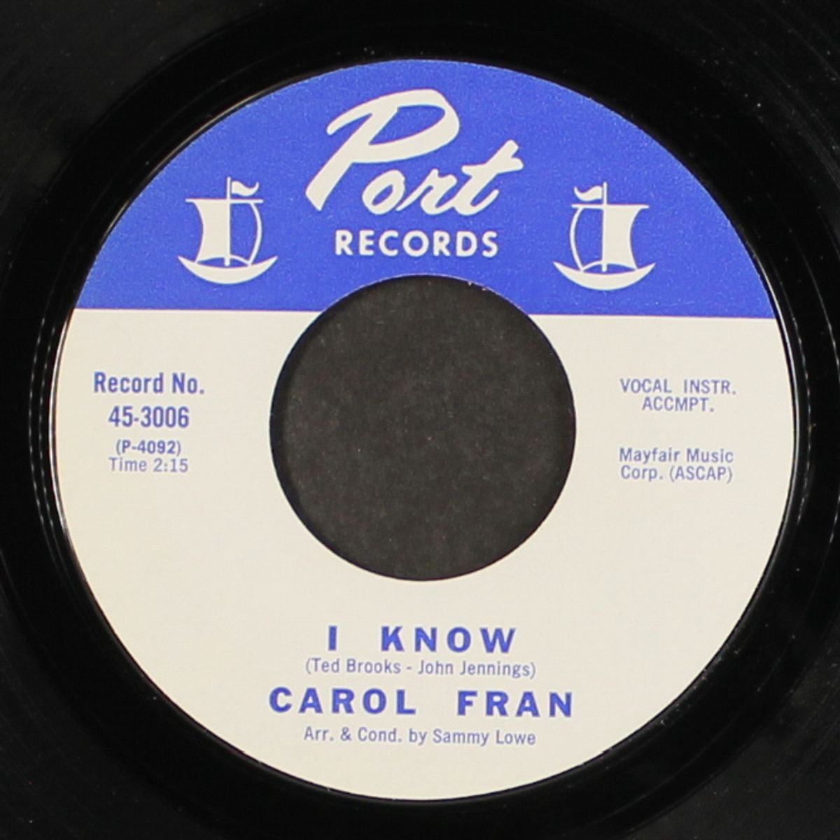 i know / a world without you by CAROL FRAN