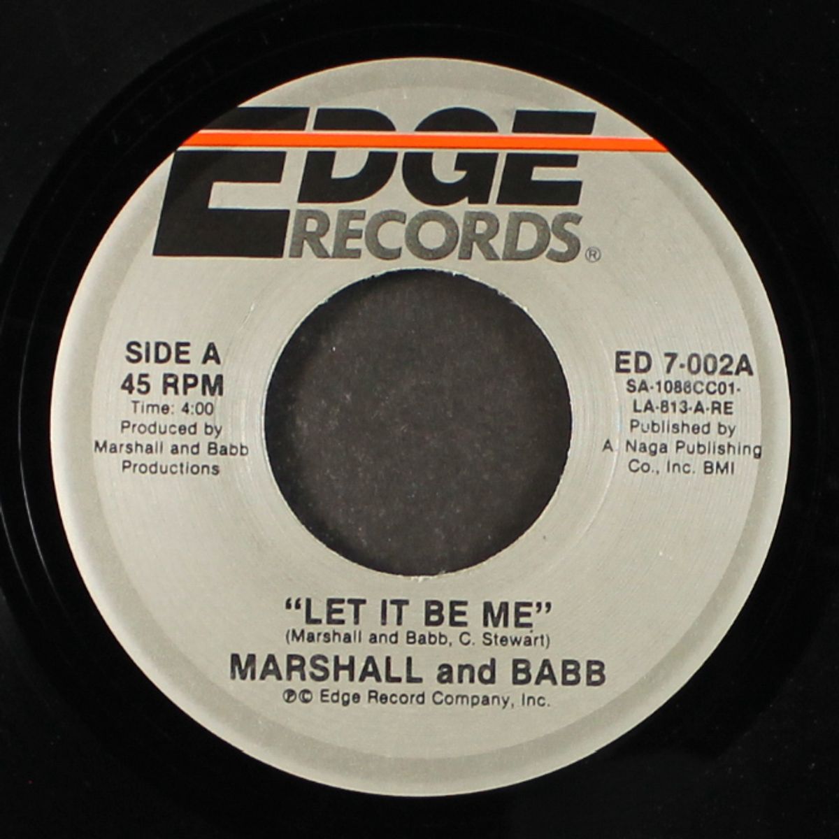 let it be me / on a high by MARSHALL & BABB