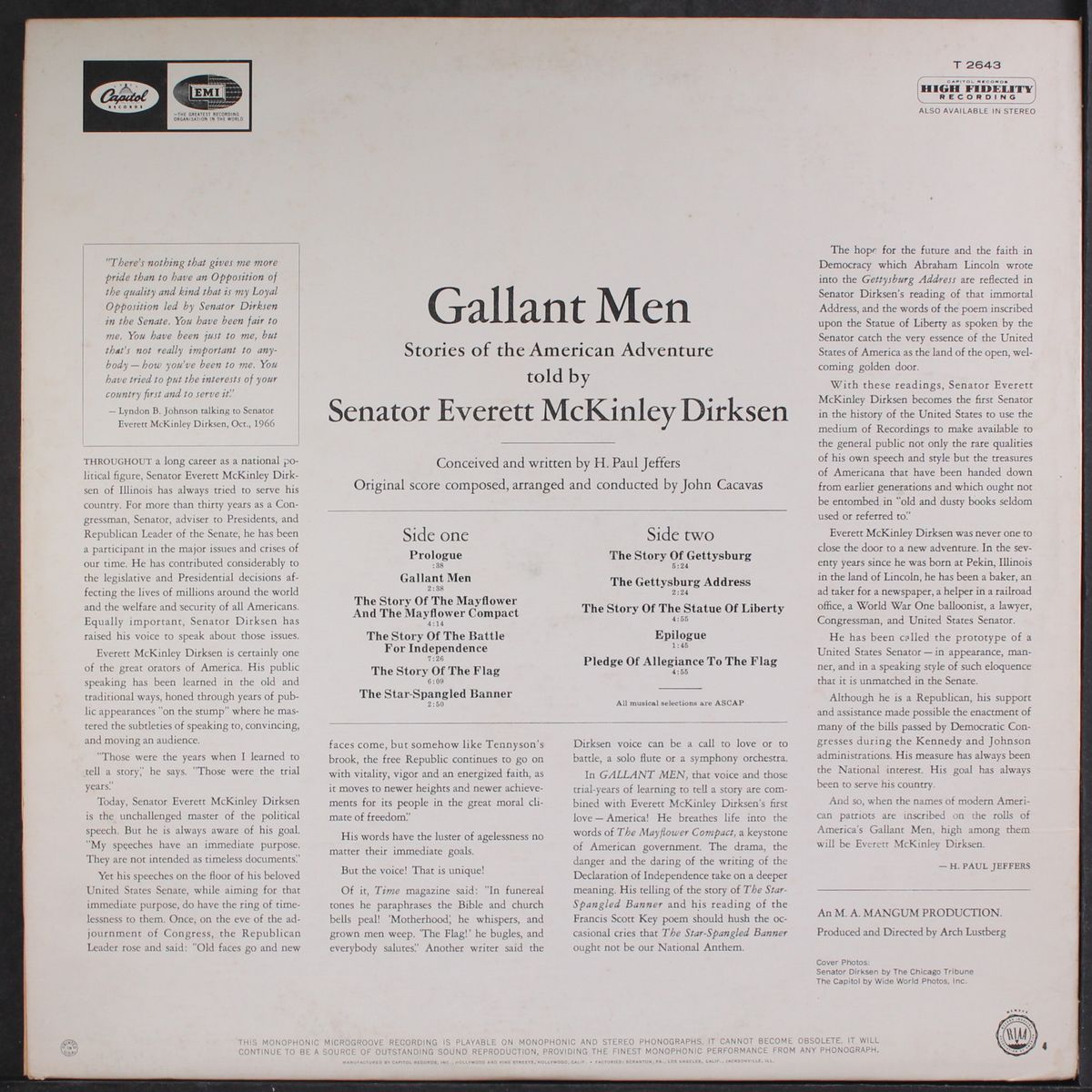 gallant men by SEN. EVERETT MCKINLEY DIRKSEN