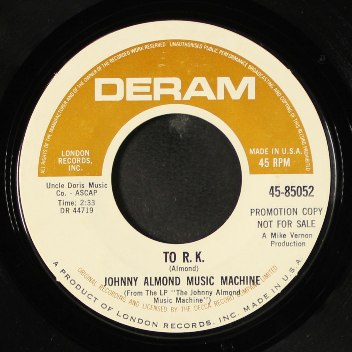 solar level / to r.k. by JOHNNY ALMOND MUSIC MACHINE
