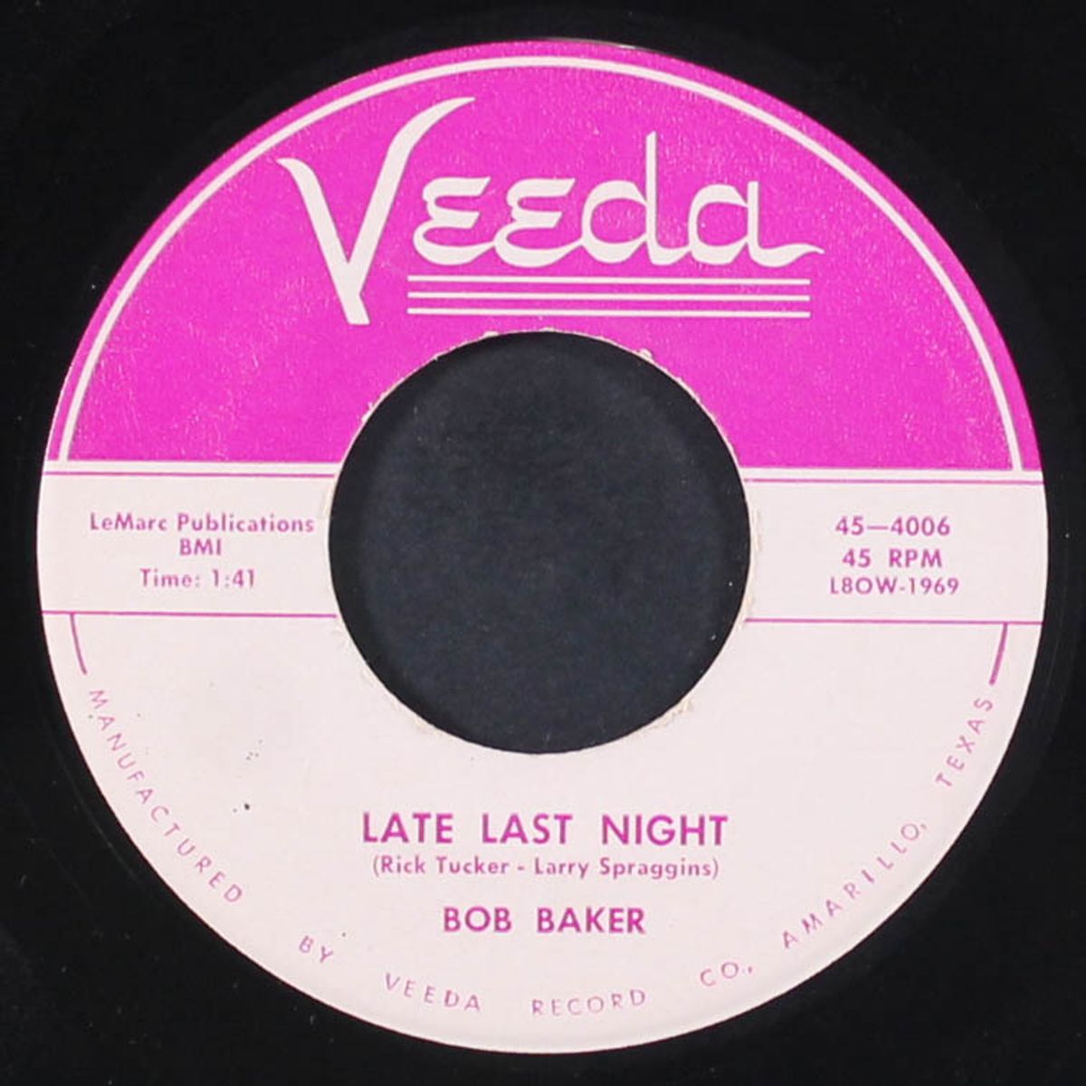 turned on the ice / late last night by BOB BAKER