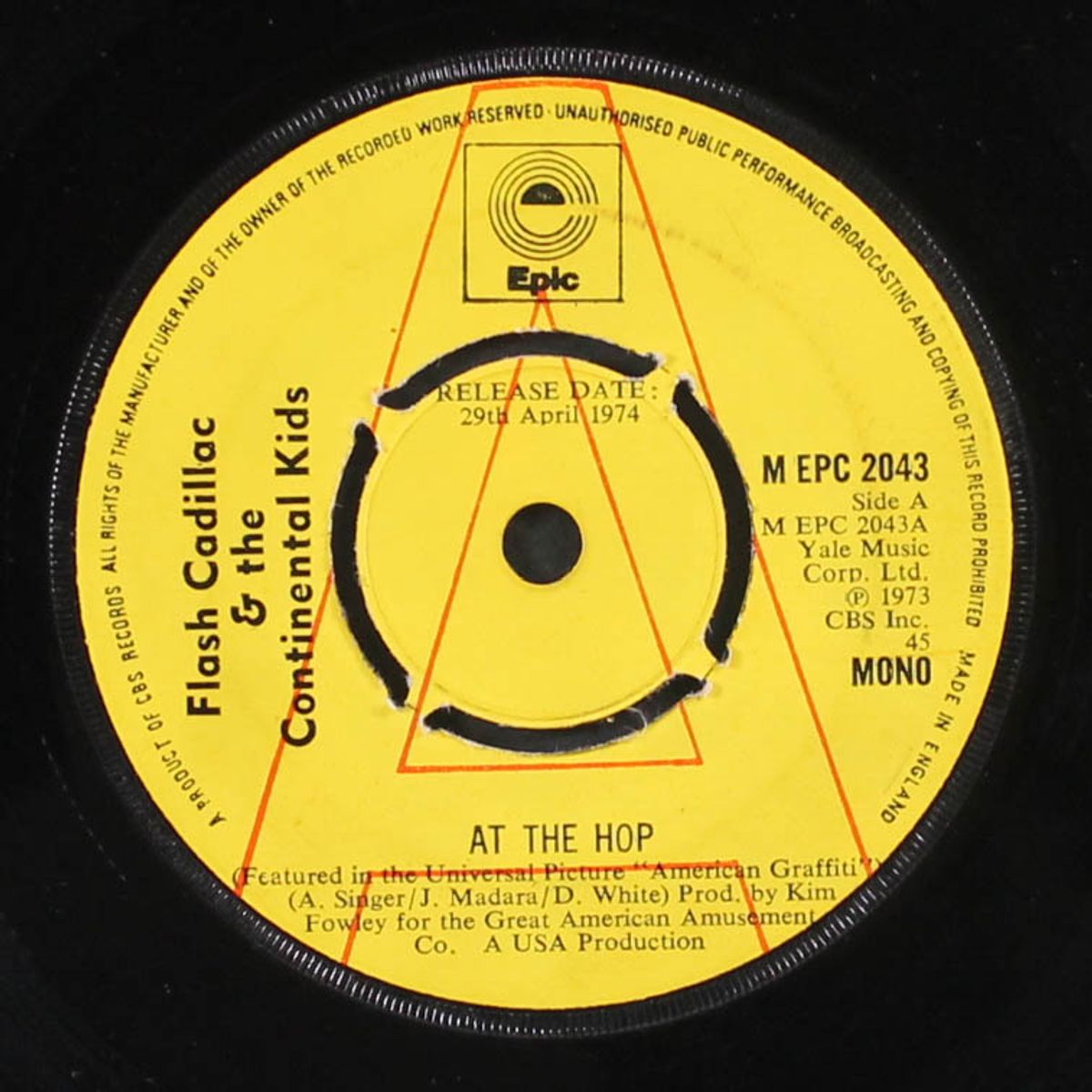 at the hop / she's so fine by FLASH CADILLAC & CONTINENTAL KIDS