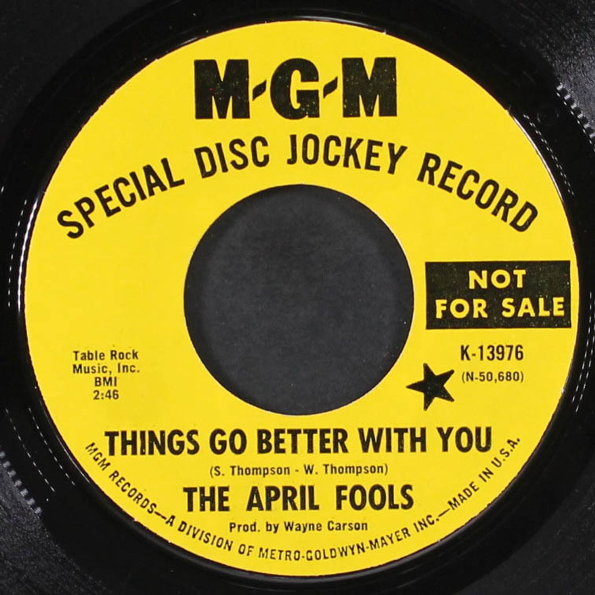 things go better with you / you won't be there by APRIL FOOLS