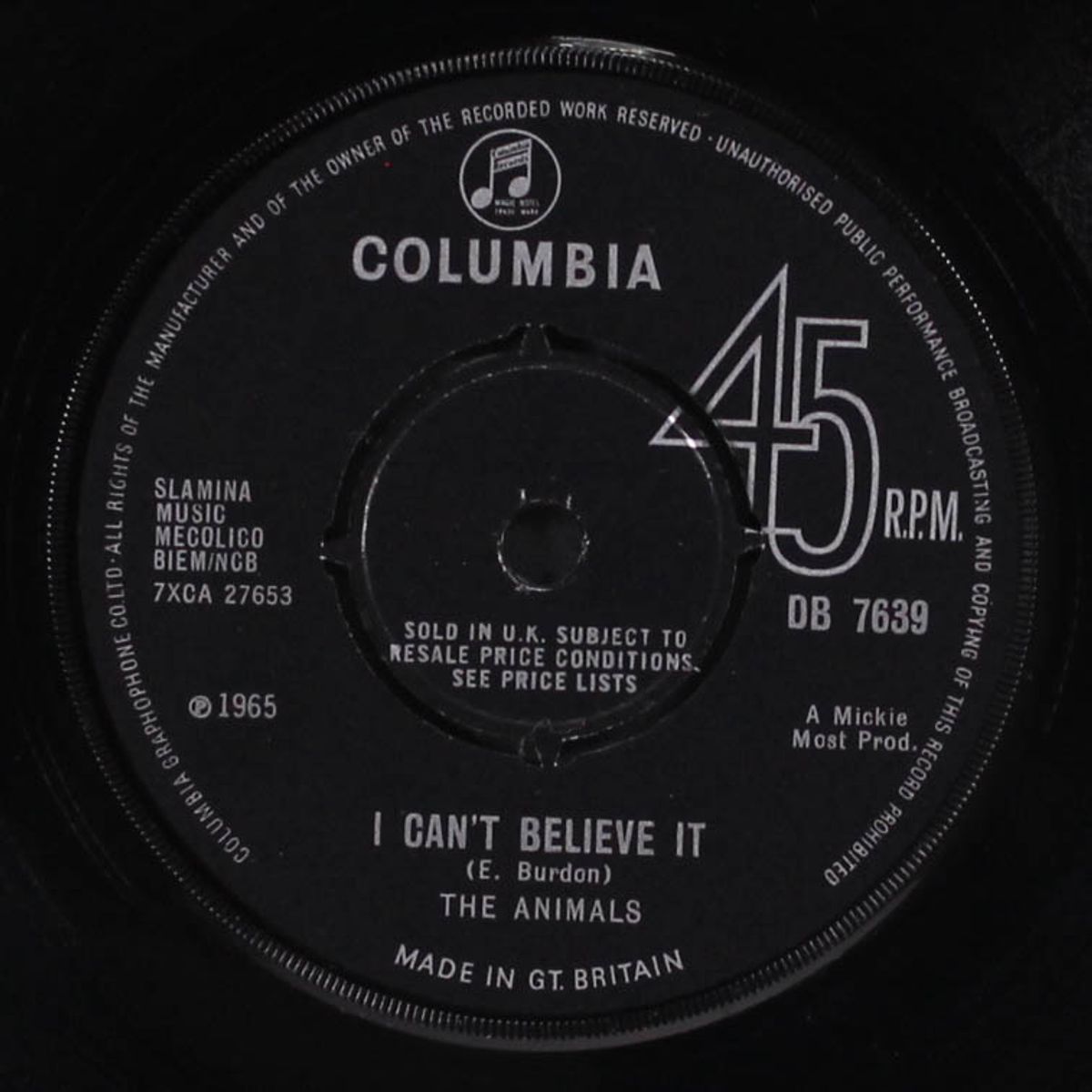 we've gotta get out of this place / i can't believe it by ANIMALS