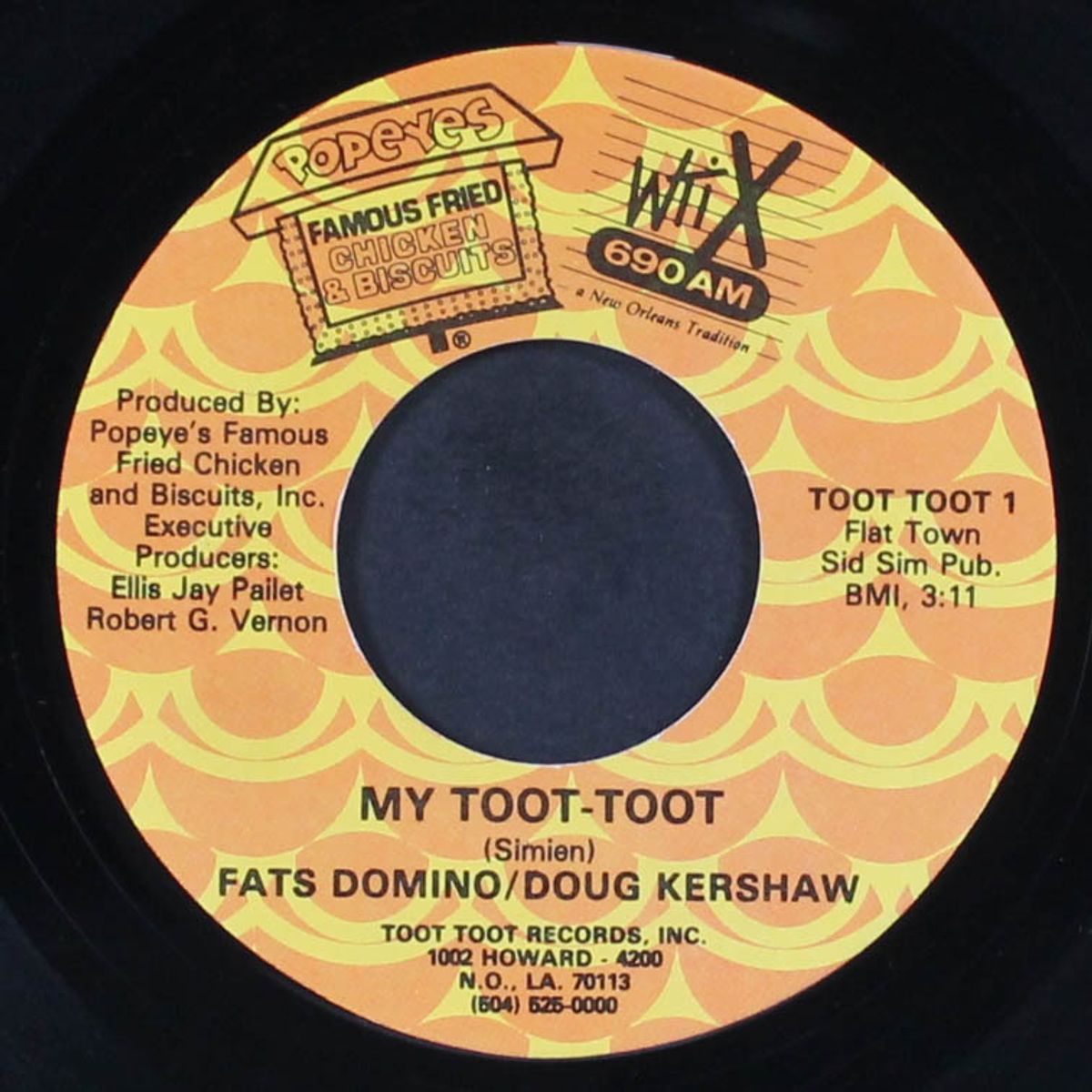 my toot-toot / don't mess with my popeye's by FATS DOMINO / DOUG KERSHAW