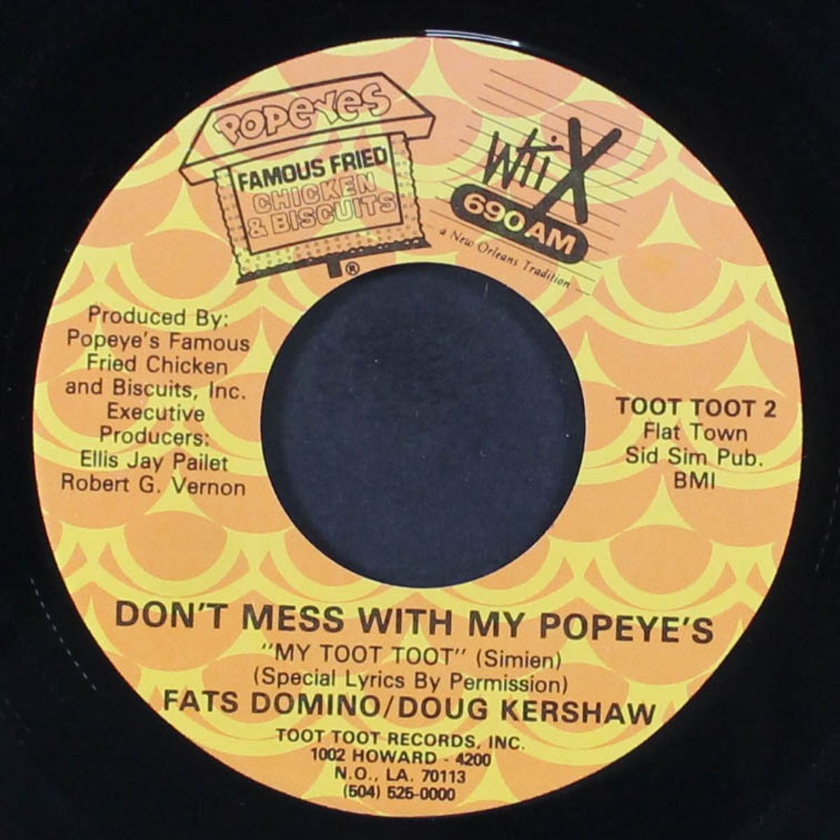 my toot-toot / don't mess with my popeye's by FATS DOMINO / DOUG KERSHAW