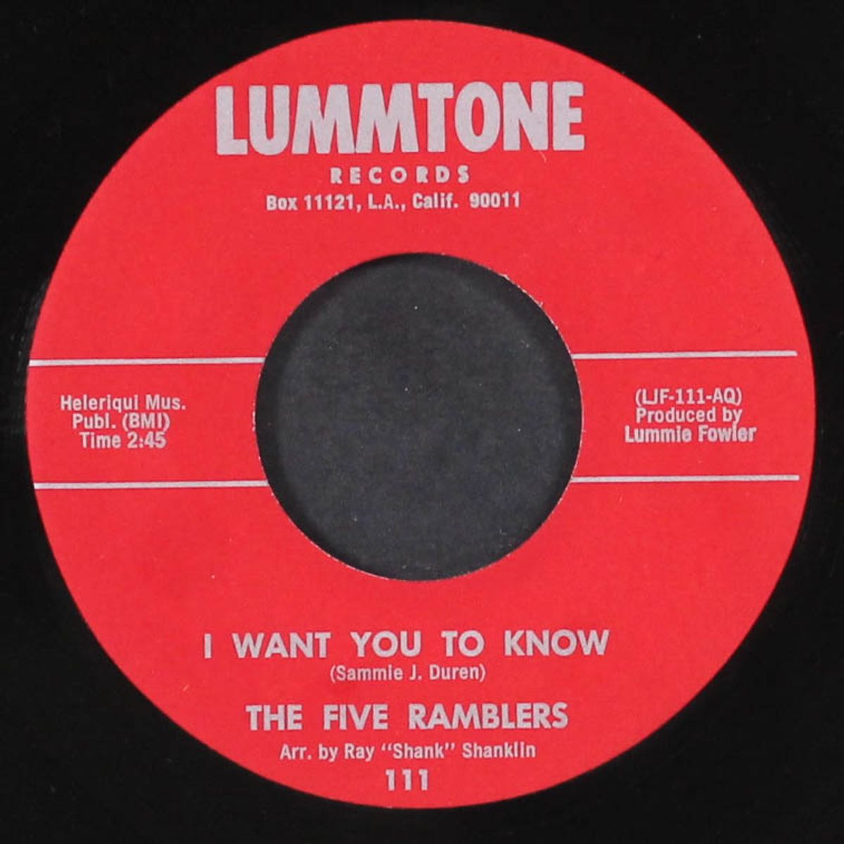 i want you to know / slide, slide, slide by FIVE RAMBLERS