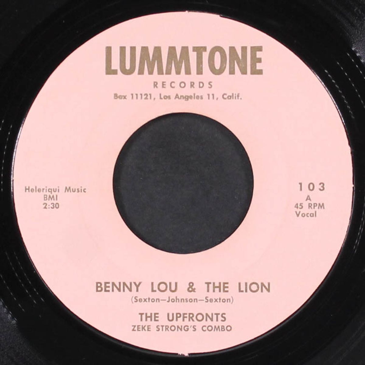 it took time / benny lou and the lion by UPFRONTS