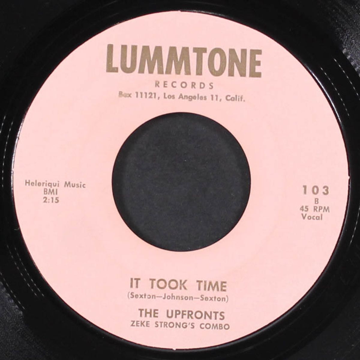 it took time / benny lou and the lion by UPFRONTS