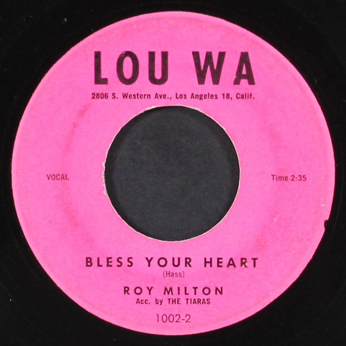 early in the morning / bless your heart by ROY MILTON