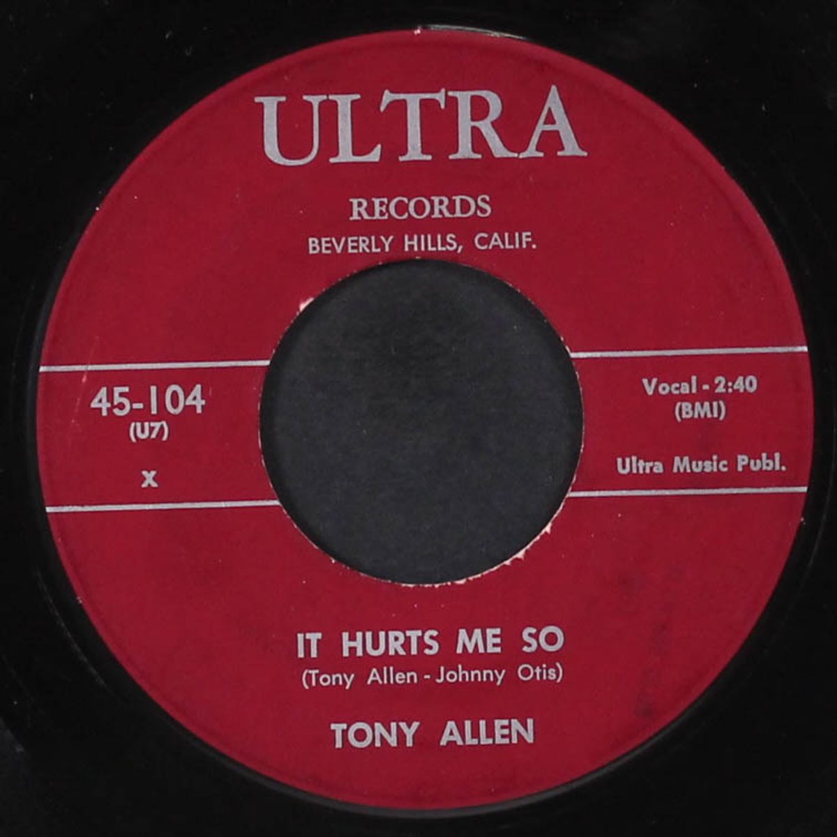it hurts me so / check yourself by TONY ALLEN