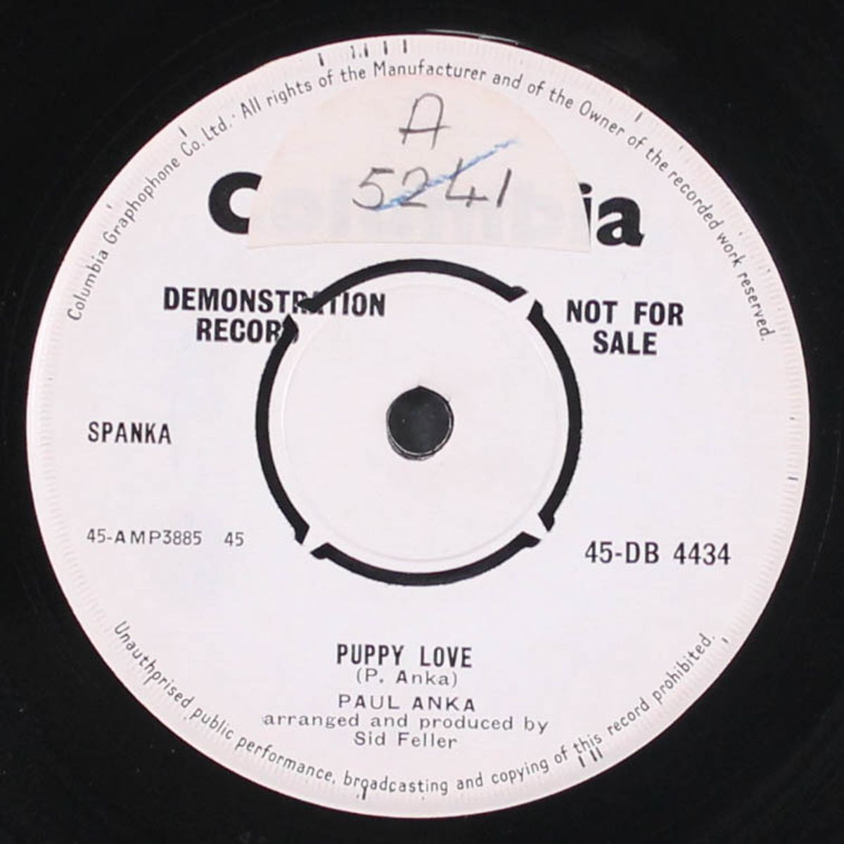 puppy love / adam and eve by PAUL ANKA